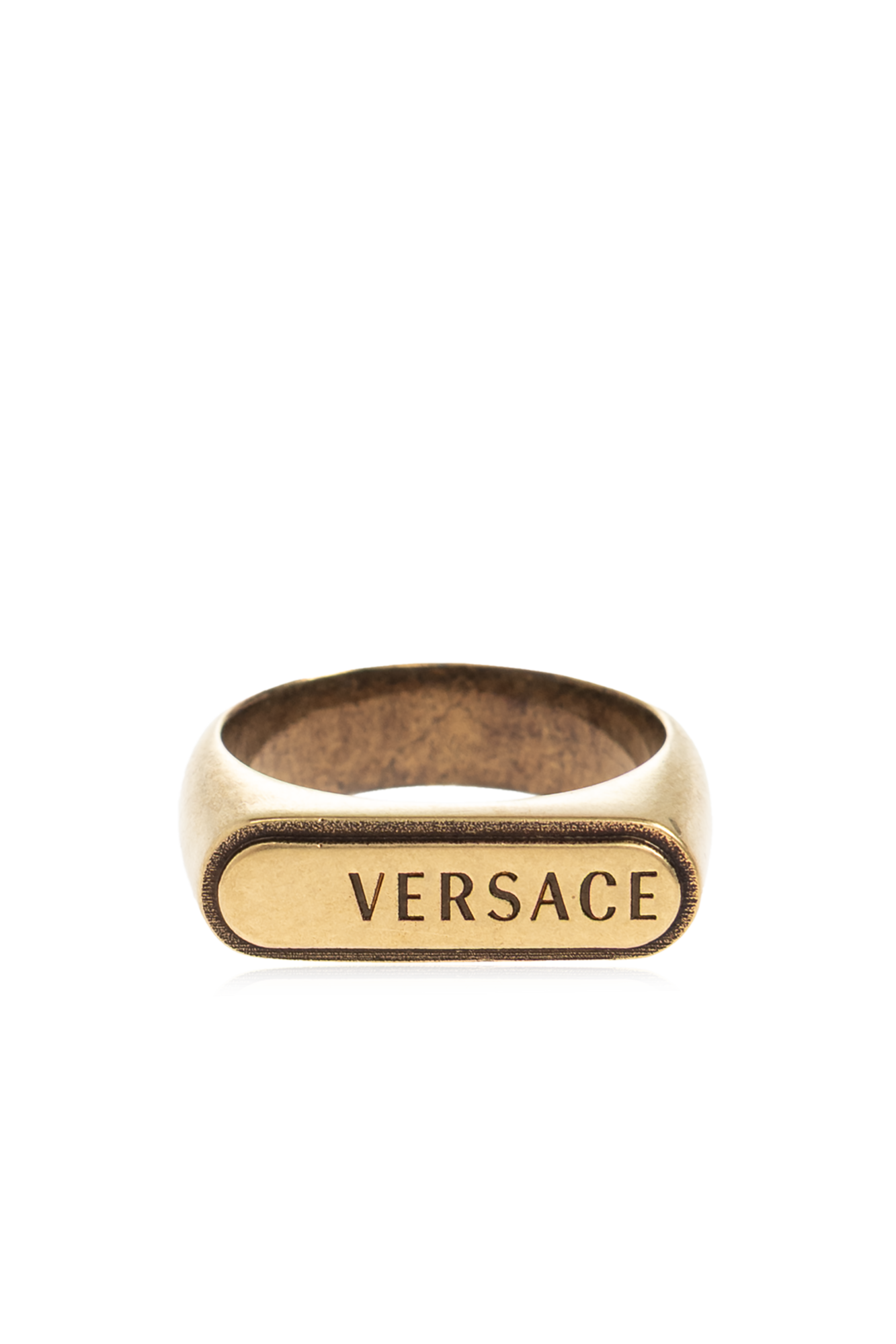 Versace Signet ring with engraved logo | Men's | Vitkac